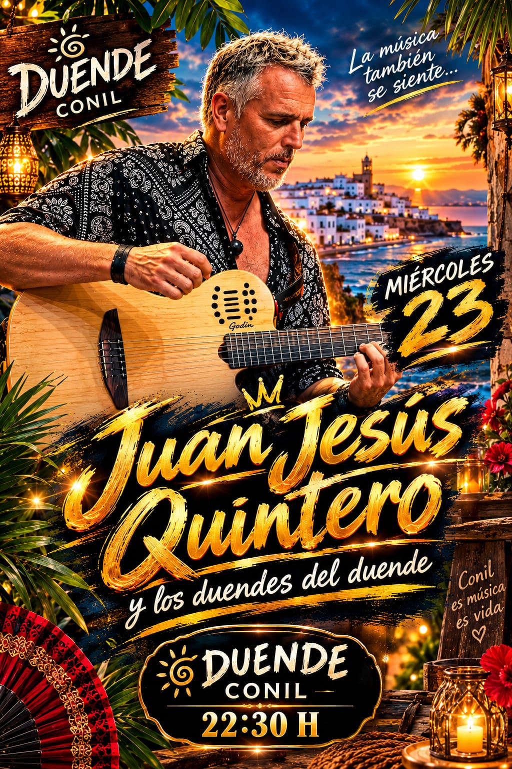 Cartel del concierto El Duende, Conil, Miércoles 23 de septiembre