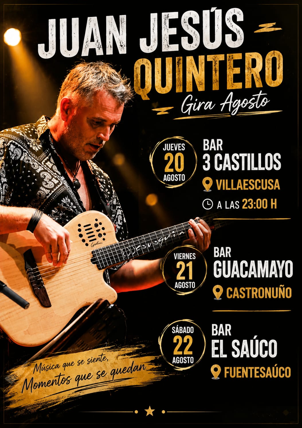 Cartel de la Gira de Agosto